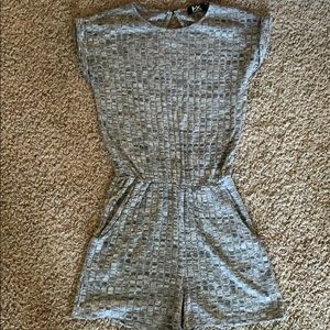 Stretchy knit romper